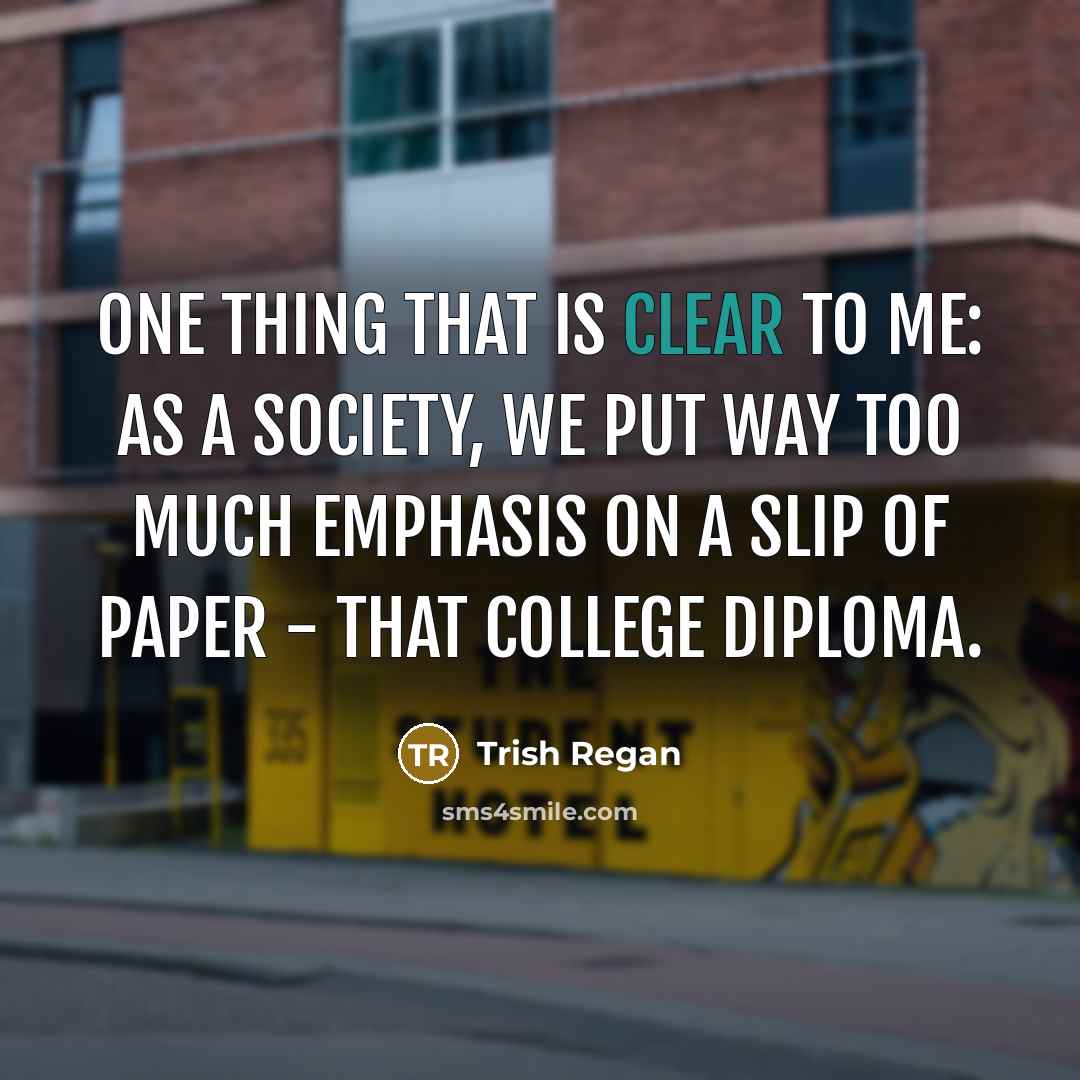 “One thing that is clear to me: as a society,…” quote by Trish Regan