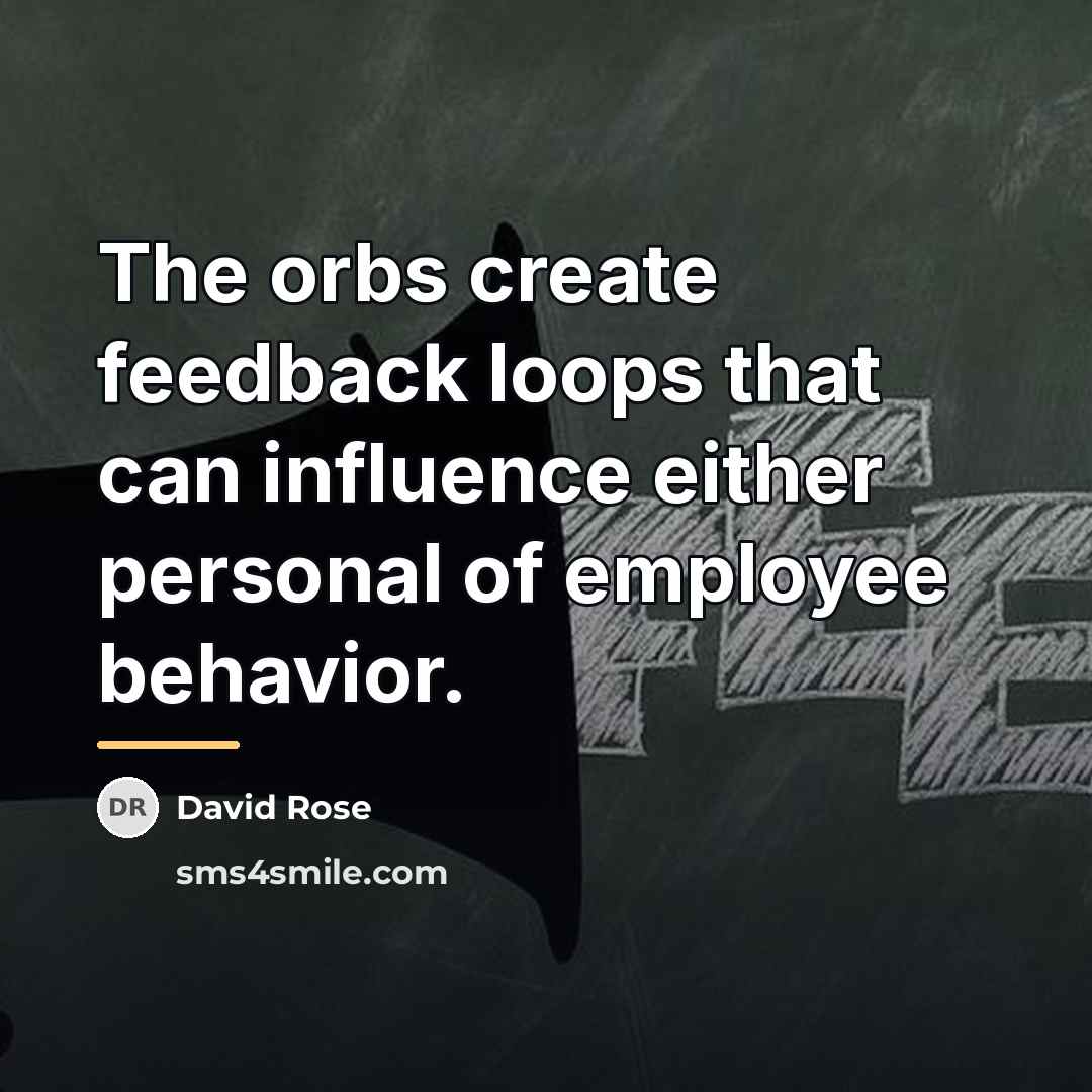 “The orbs create feedback loops that can influence either personal…” quote by David Rose