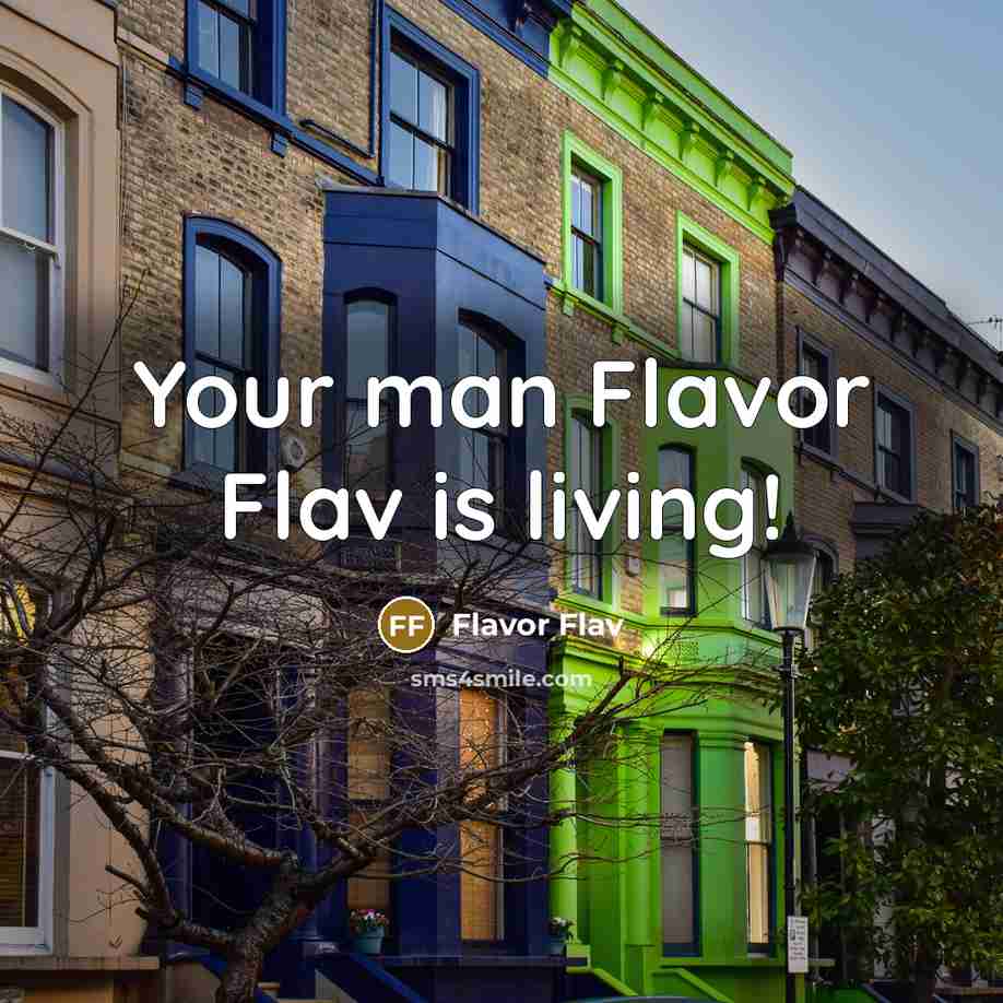 “Your man Flavor Flav is living!…” quote by Flavor Flav