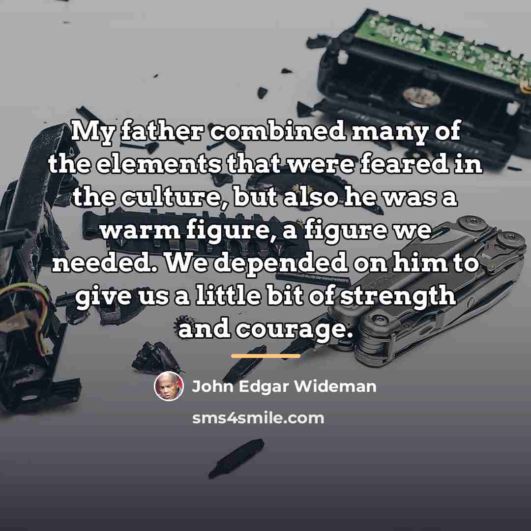“My father combined many of the elements that were feared…” quote by John Edgar Wideman