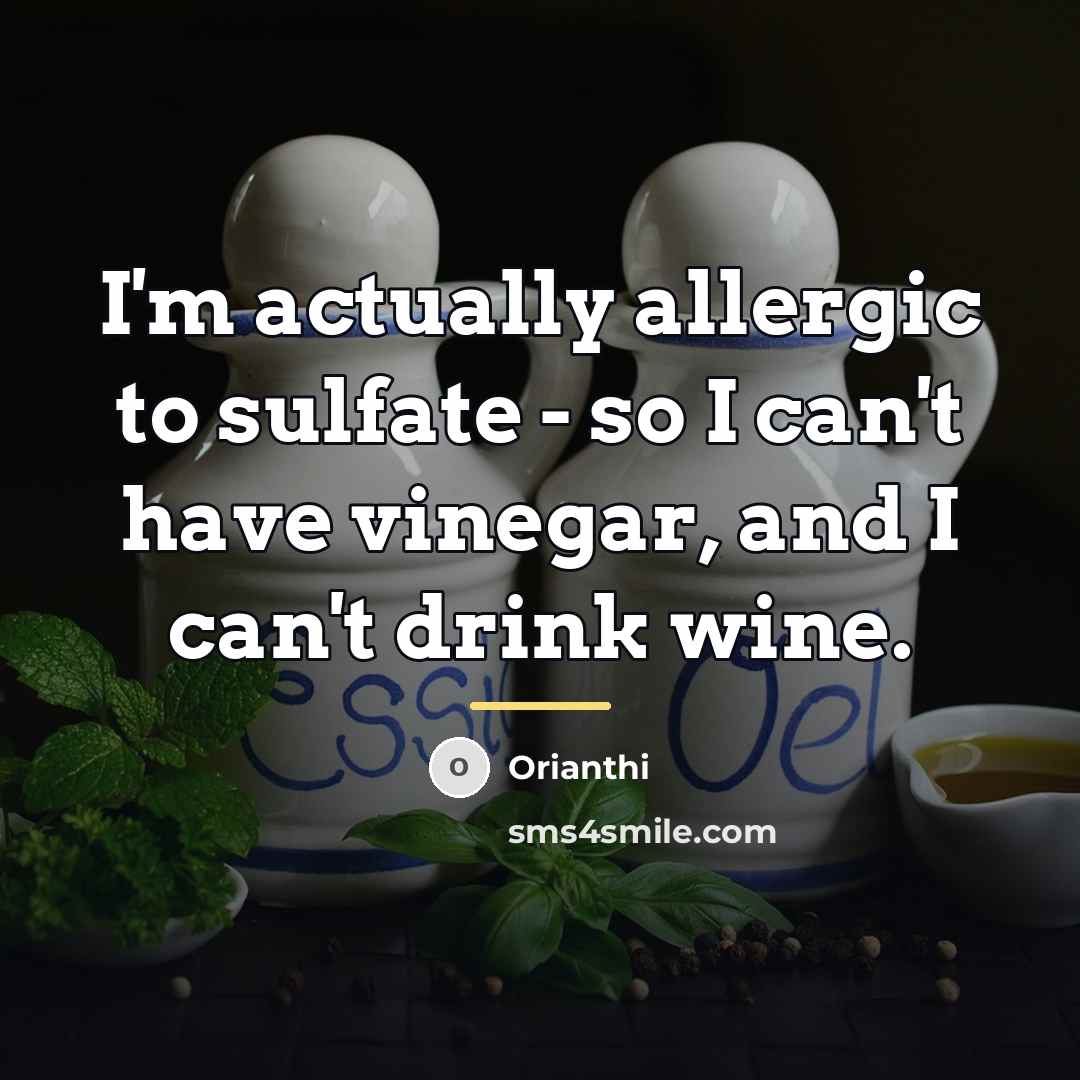 “I'm actually allergic to sulfate - so I can't have…” quote by Orianthi