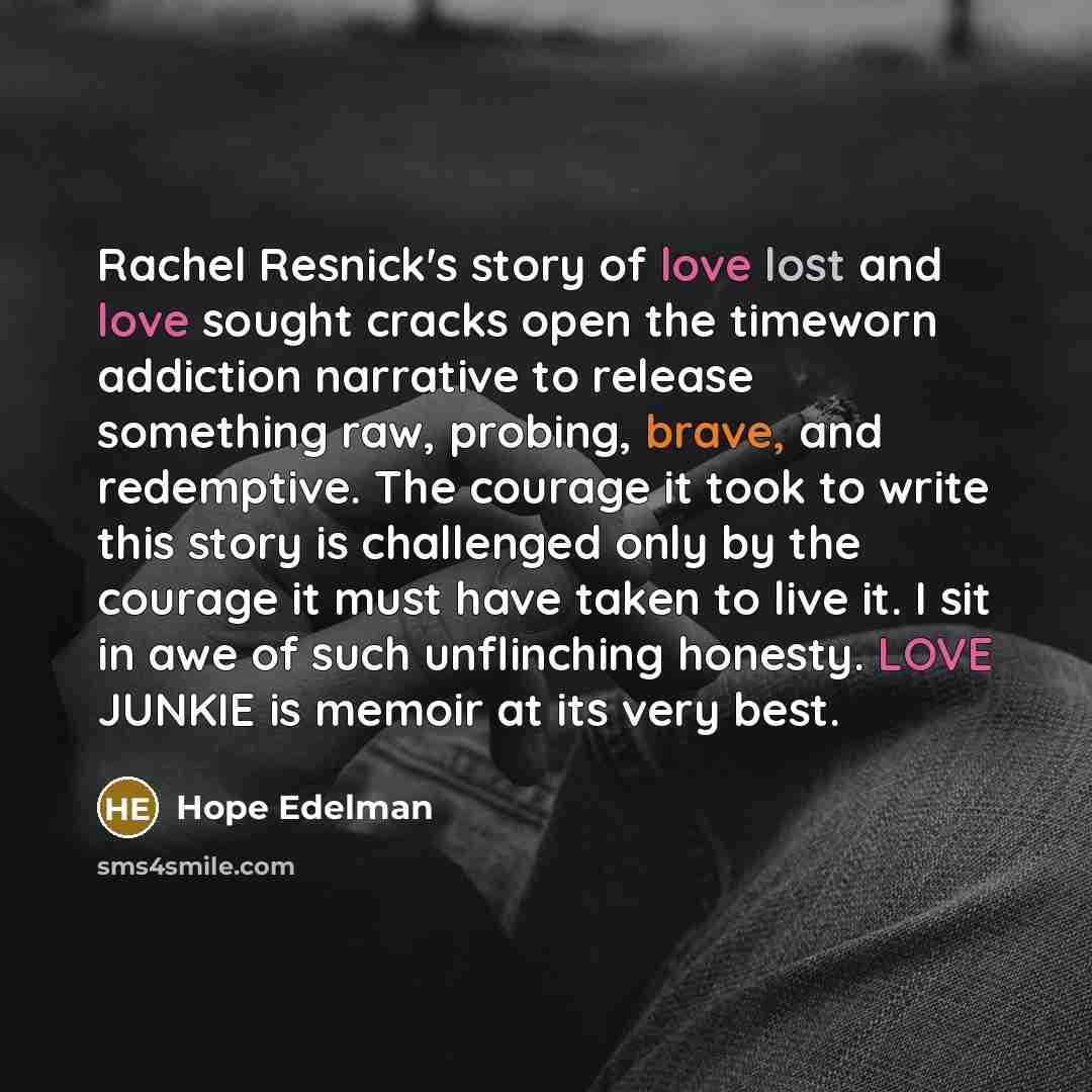 “Rachel Resnick's story of love lost and love sought cracks…” quote by Hope Edelman