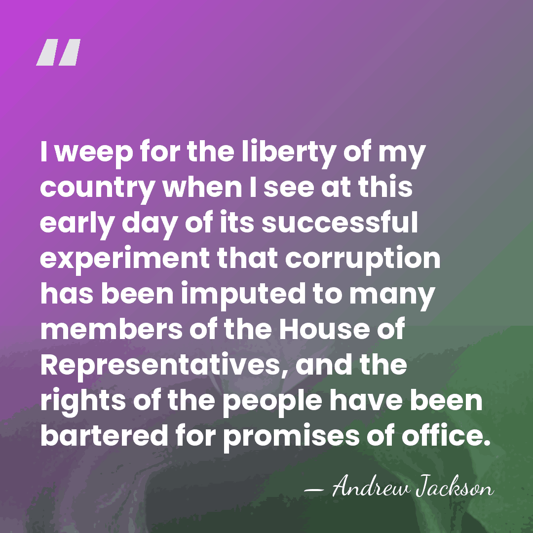 I weep for the liberty of my country when I see at&hellip; - Andrew Jackson