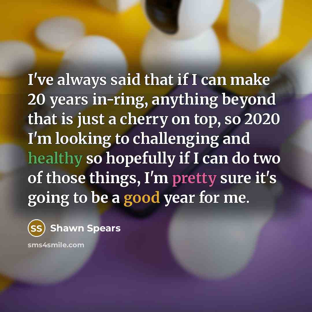 “I've always said that if I can make 20 years…” quote by Shawn Spears