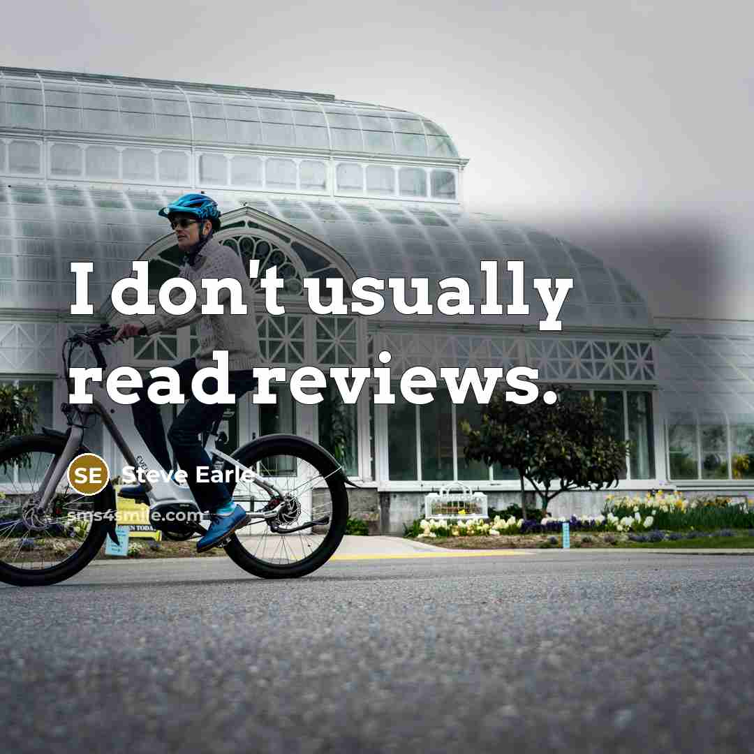 “I don't usually read reviews.…” quote by Steve Earle