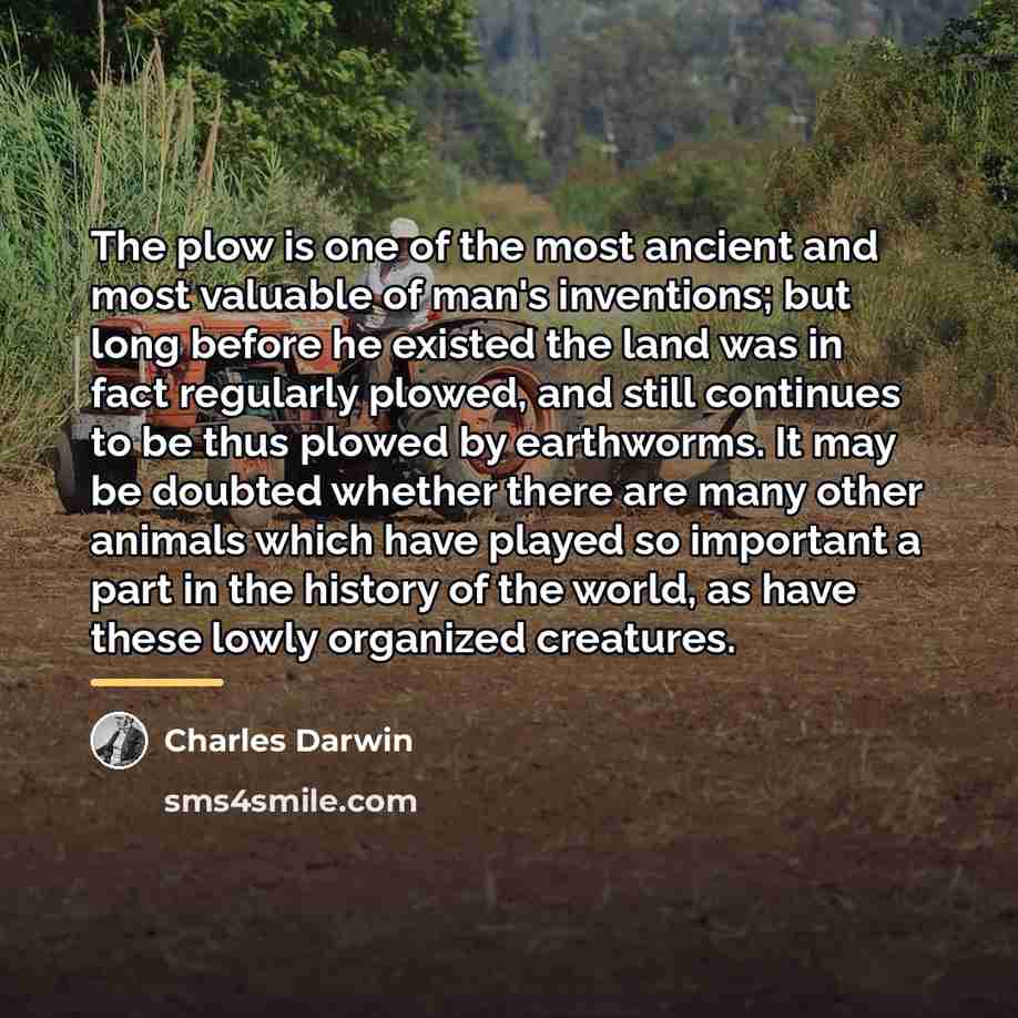 “The plow is one of the most ancient and most…” quote by Charles Darwin