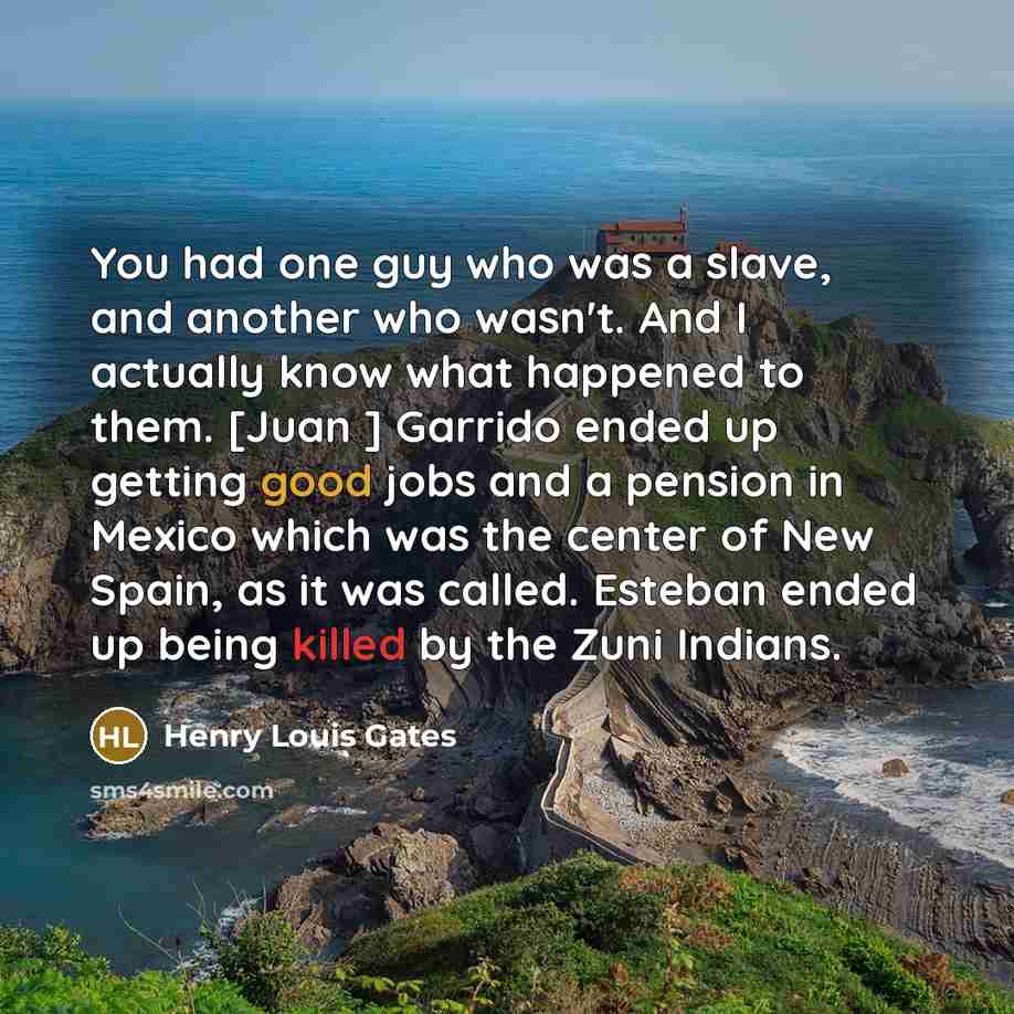 “You had one guy who was a slave, and another…” quote by Henry Louis Gates