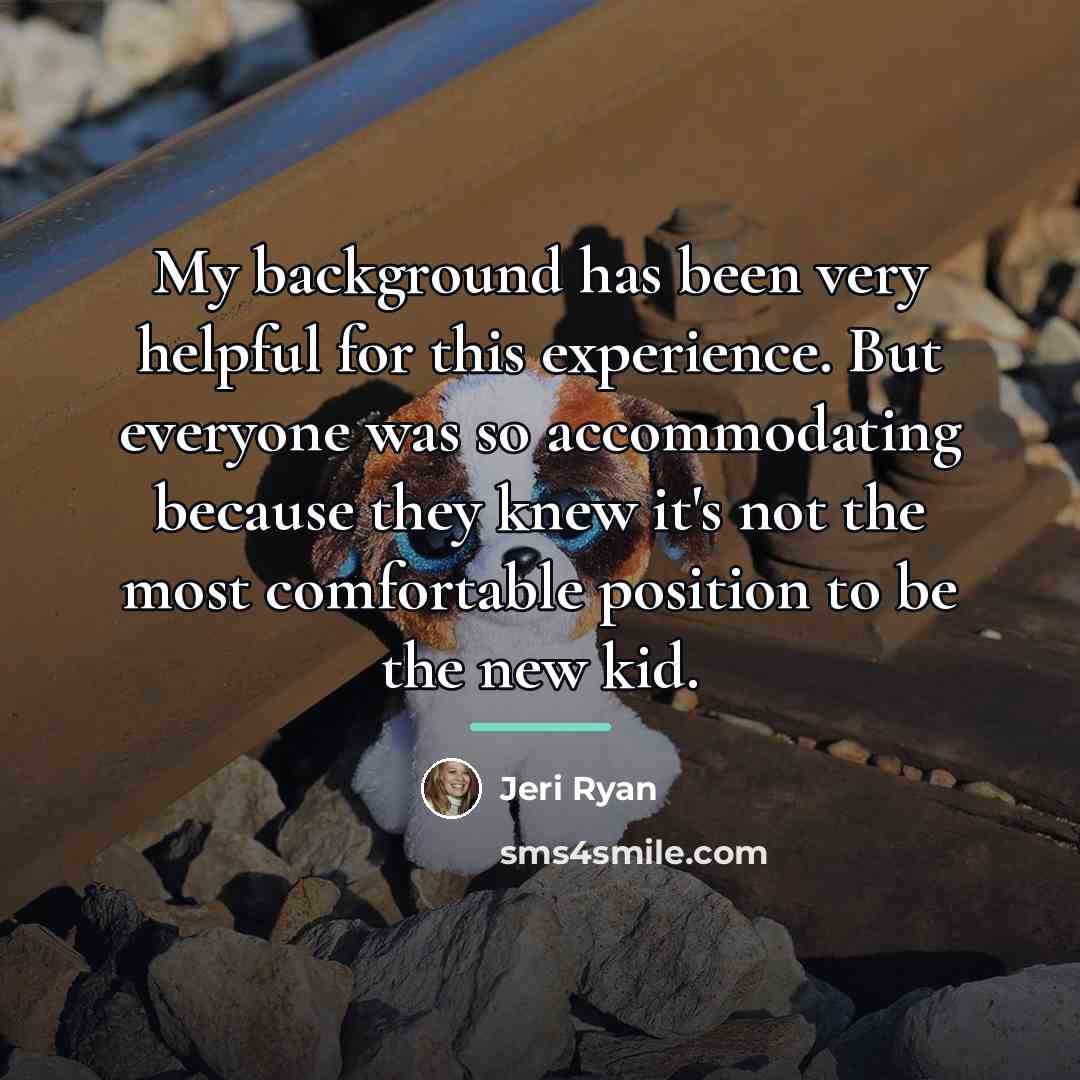 “My background has been very helpful for this experience. But…” quote by Jeri Ryan