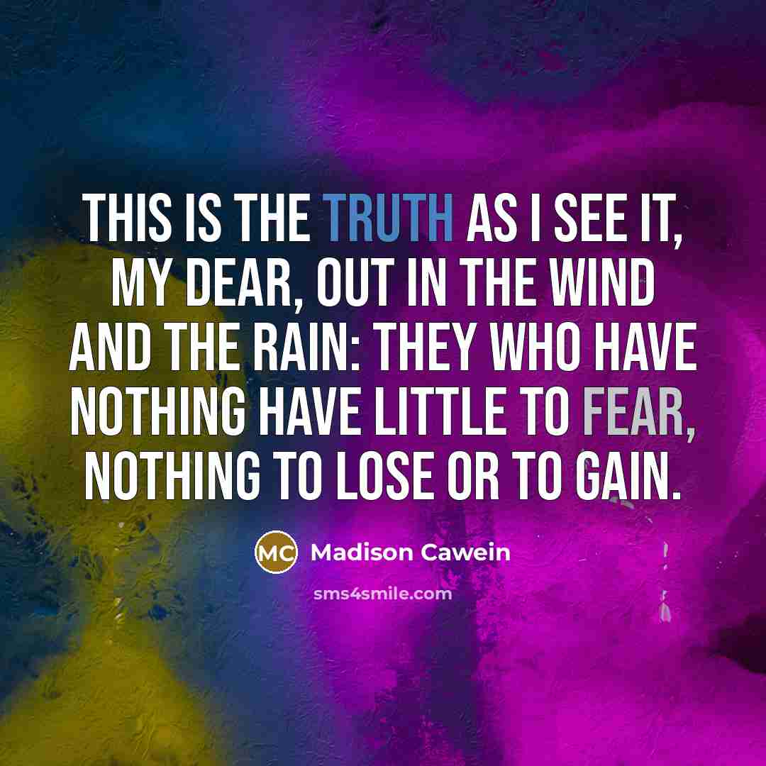 “This is the truth as I see it, my dear,…” quote by Madison Cawein