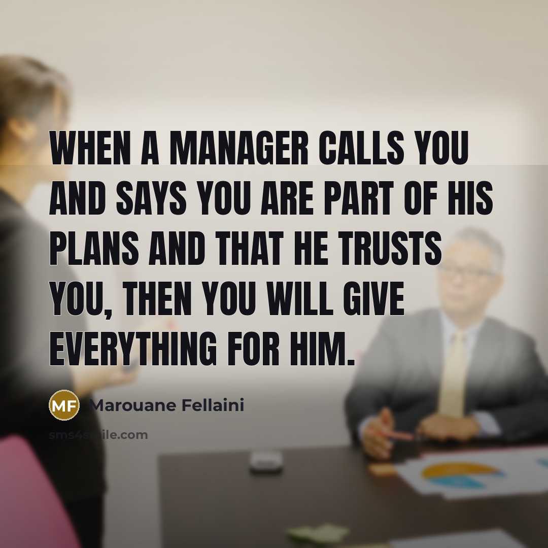 “When a manager calls you and says you are part…” quote by Marouane Fellaini