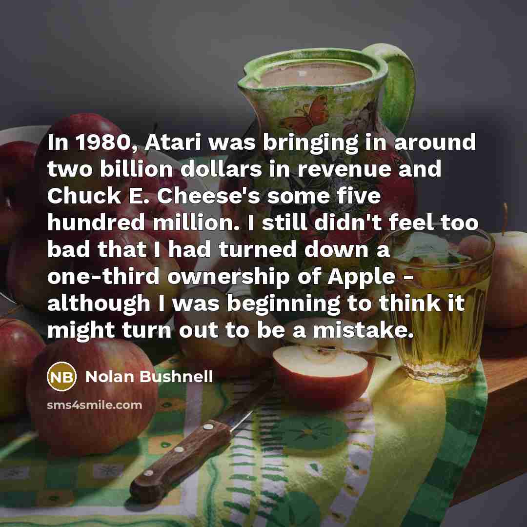 “In 1980, Atari was bringing in around two billion dollars…” quote by Nolan Bushnell