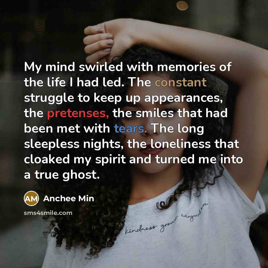 “My mind swirled with memories of the life I had…” quote by Anchee Min