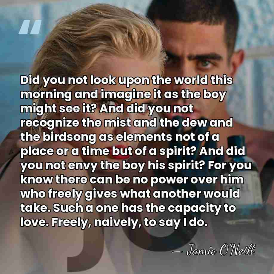 Did you not look upon the world this morning and imagine it&hellip; - Jamie O'Neill