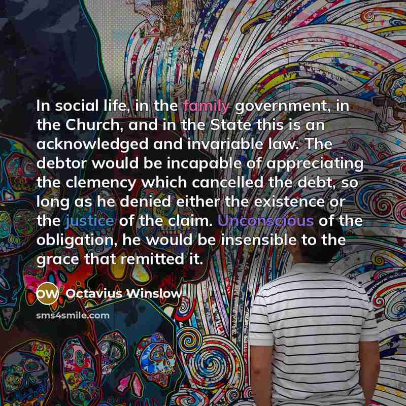 “In social life, in the family government, in the Church,…” quote by Octavius Winslow