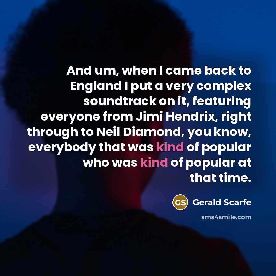 “And um, when I came back to England I put…” quote by Gerald Scarfe