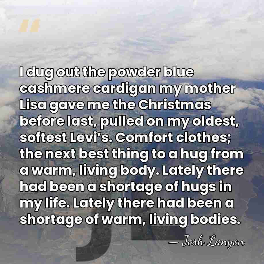 I dug out the powder blue cashmere cardigan my mother Lisa gave&hellip; - Josh Lanyon