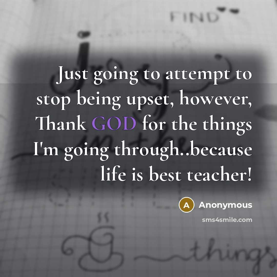 “Just going to attempt to stop being upset, however, Thank…” quote by Anonymous