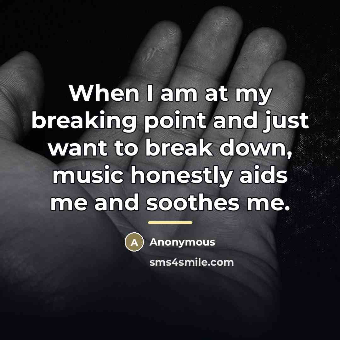 “When I am at my breaking point and just want…” quote by Anonymous
