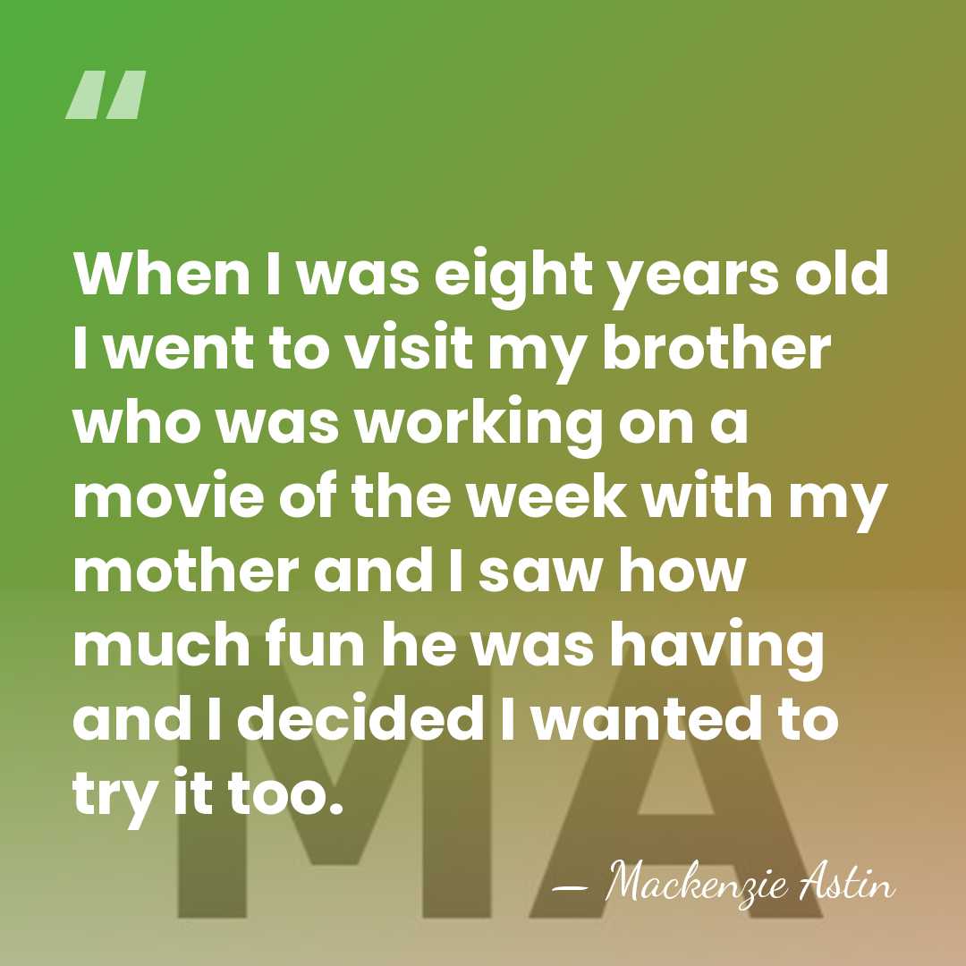 When I was eight years old I went to visit my brother&hellip; - Mackenzie Astin