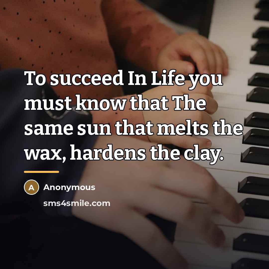 “To succeed In Life you must know that The same…” quote by Anonymous