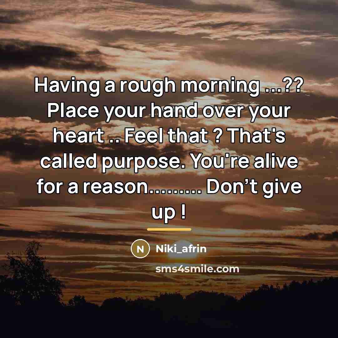 “Having a rough morning ...?? Place your hand over your…” quote by Niki_afrin
