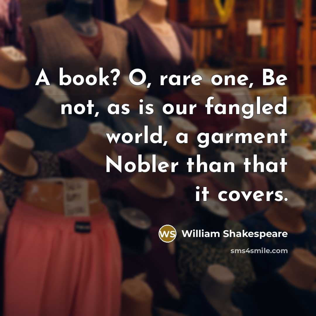 “A book? O, rare one, Be not, as is our…” quote by William Shakespeare