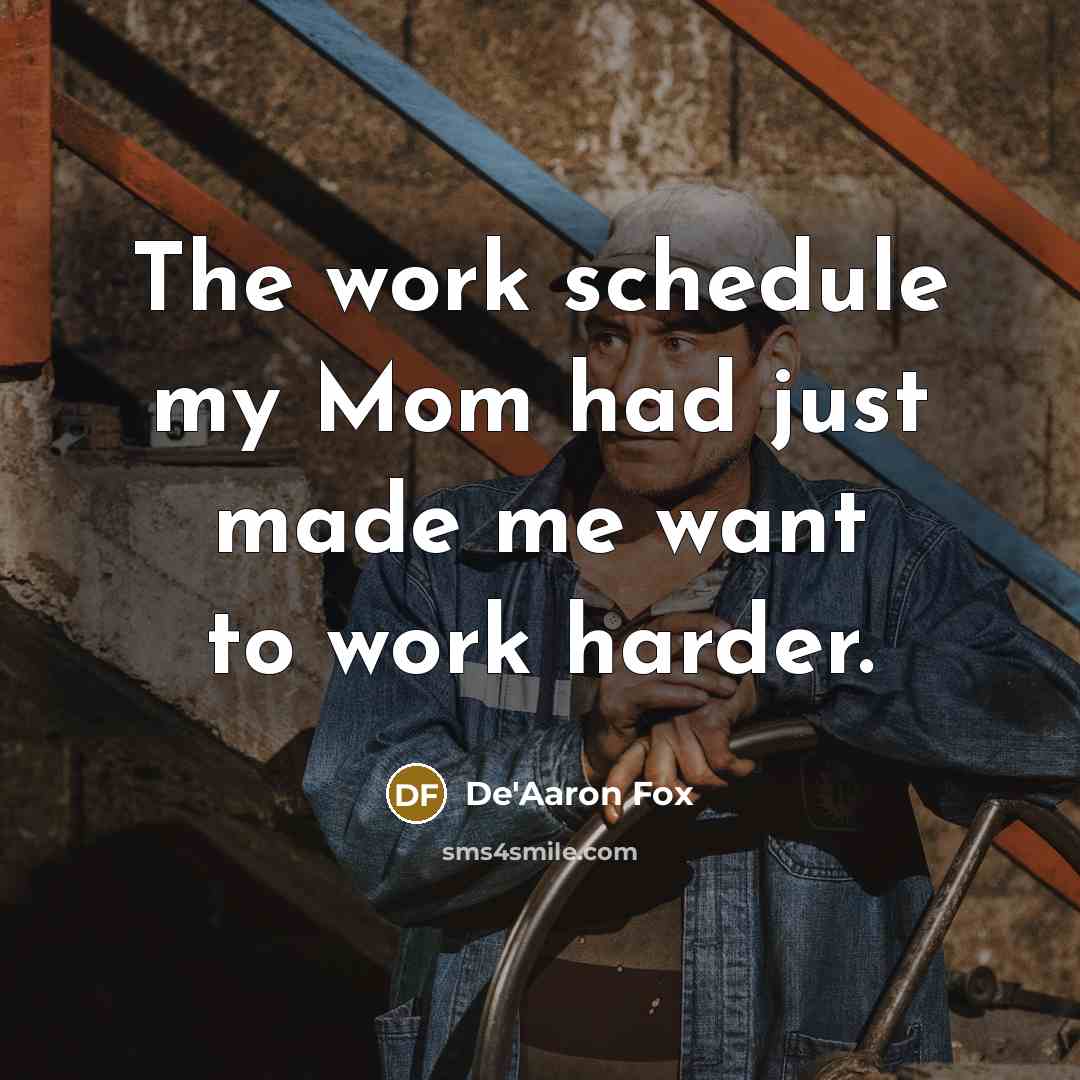 “The work schedule my Mom had just made me want…” quote by De'Aaron Fox