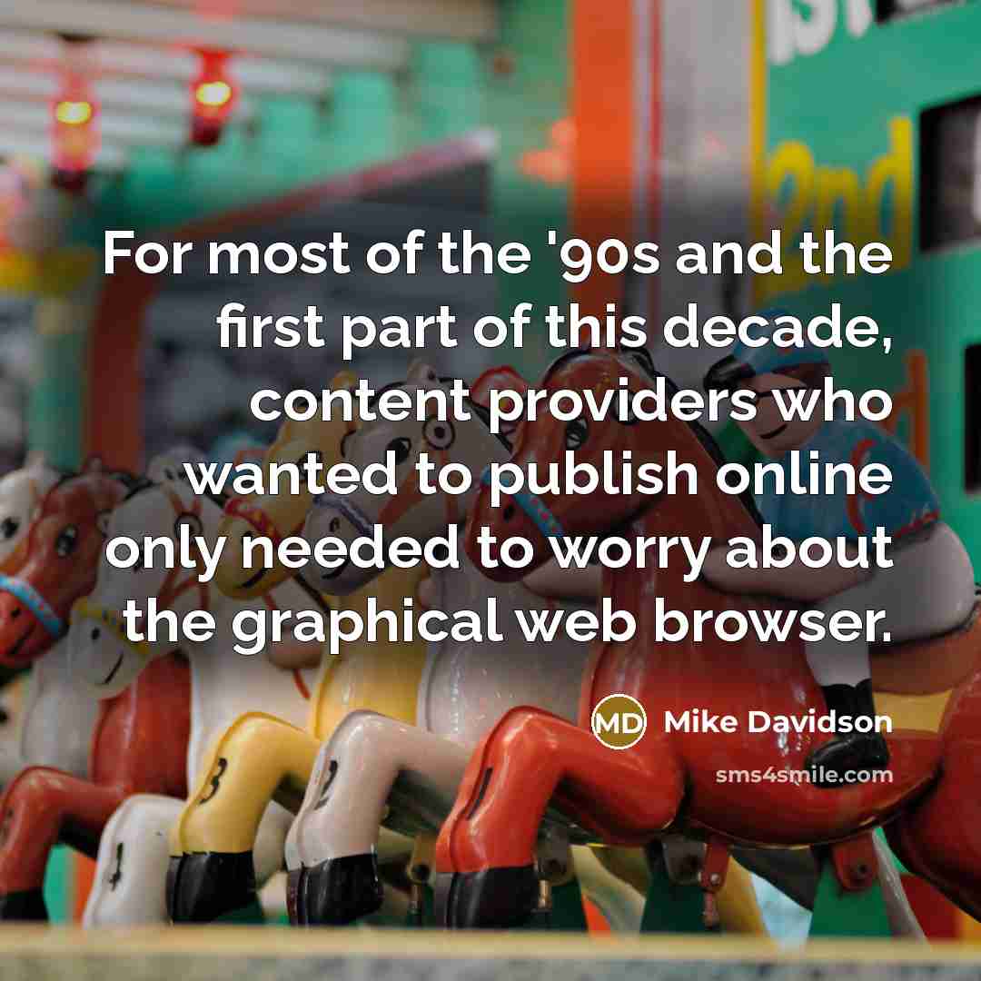 “For most of the '90s and the first part of…” quote by Mike Davidson