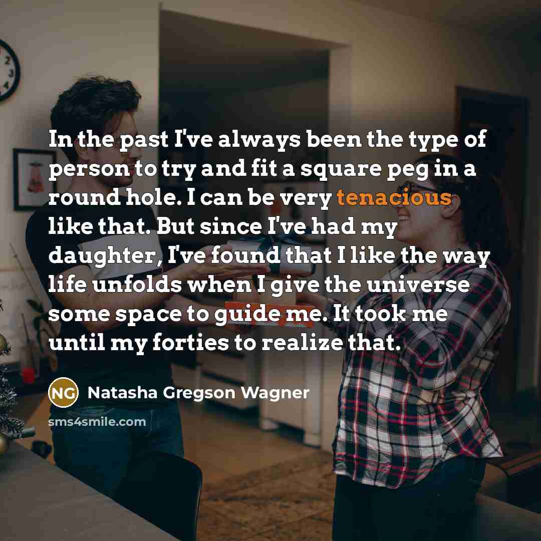 “In the past I've always been the type of person…” quote by Natasha Gregson Wagner