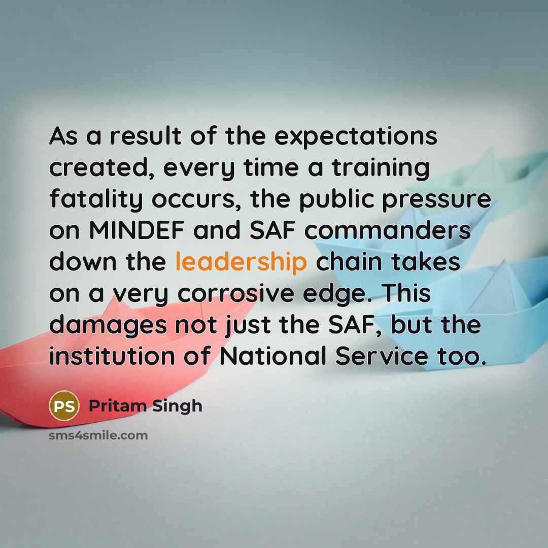 “As a result of the expectations created, every time a…” quote by Pritam Singh