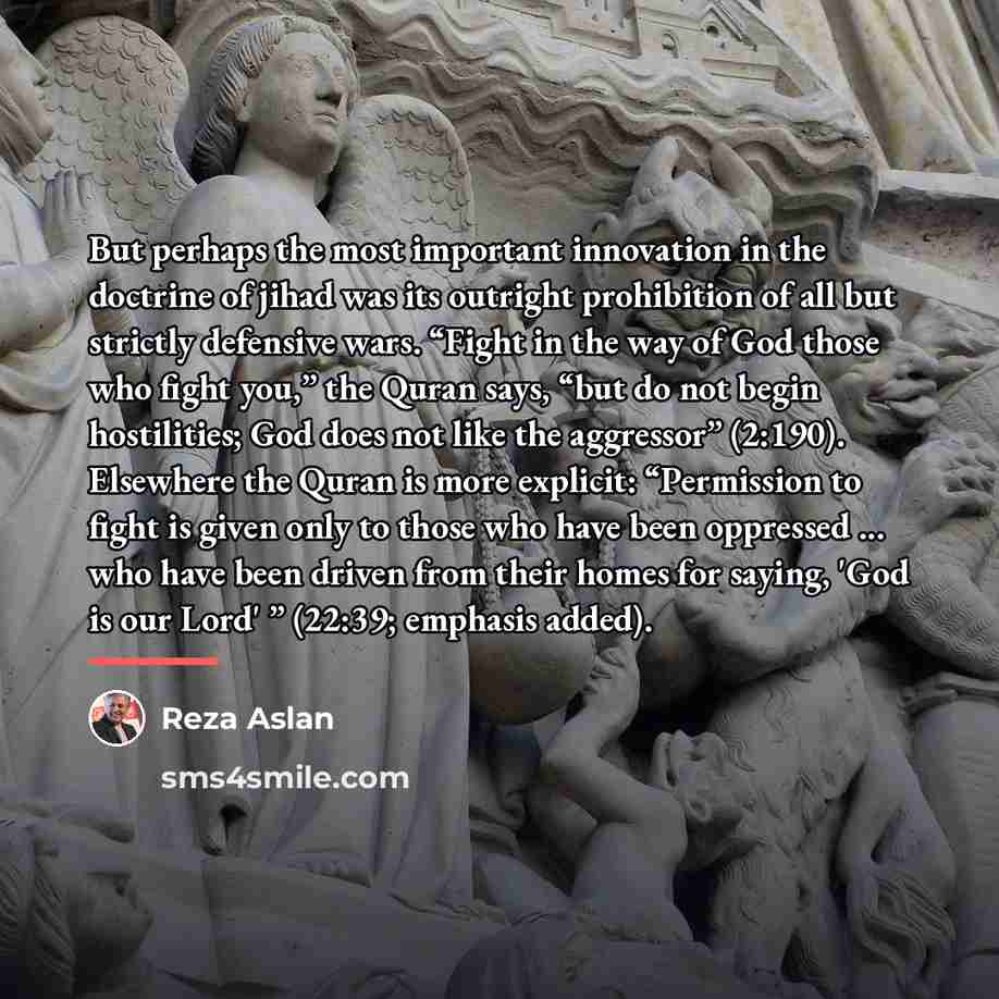 “But perhaps the most important innovation in the doctrine of…” quote by Reza Aslan