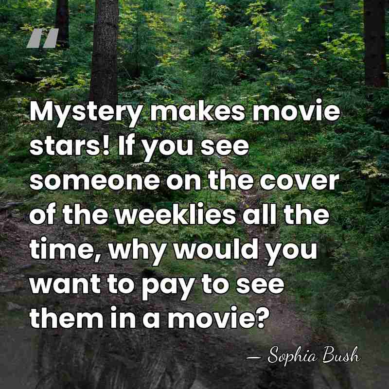 Mystery makes movie stars! If you see someone on the cover of&hellip; - Sophia Bush