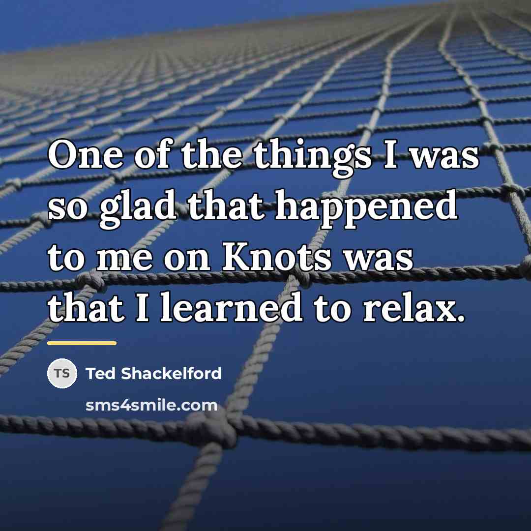 “One of the things I was so glad that happened…” quote by Ted Shackelford