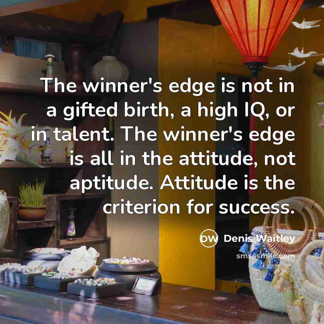 “The winner's edge is not in a gifted birth, a…” quote by Denis Waitley