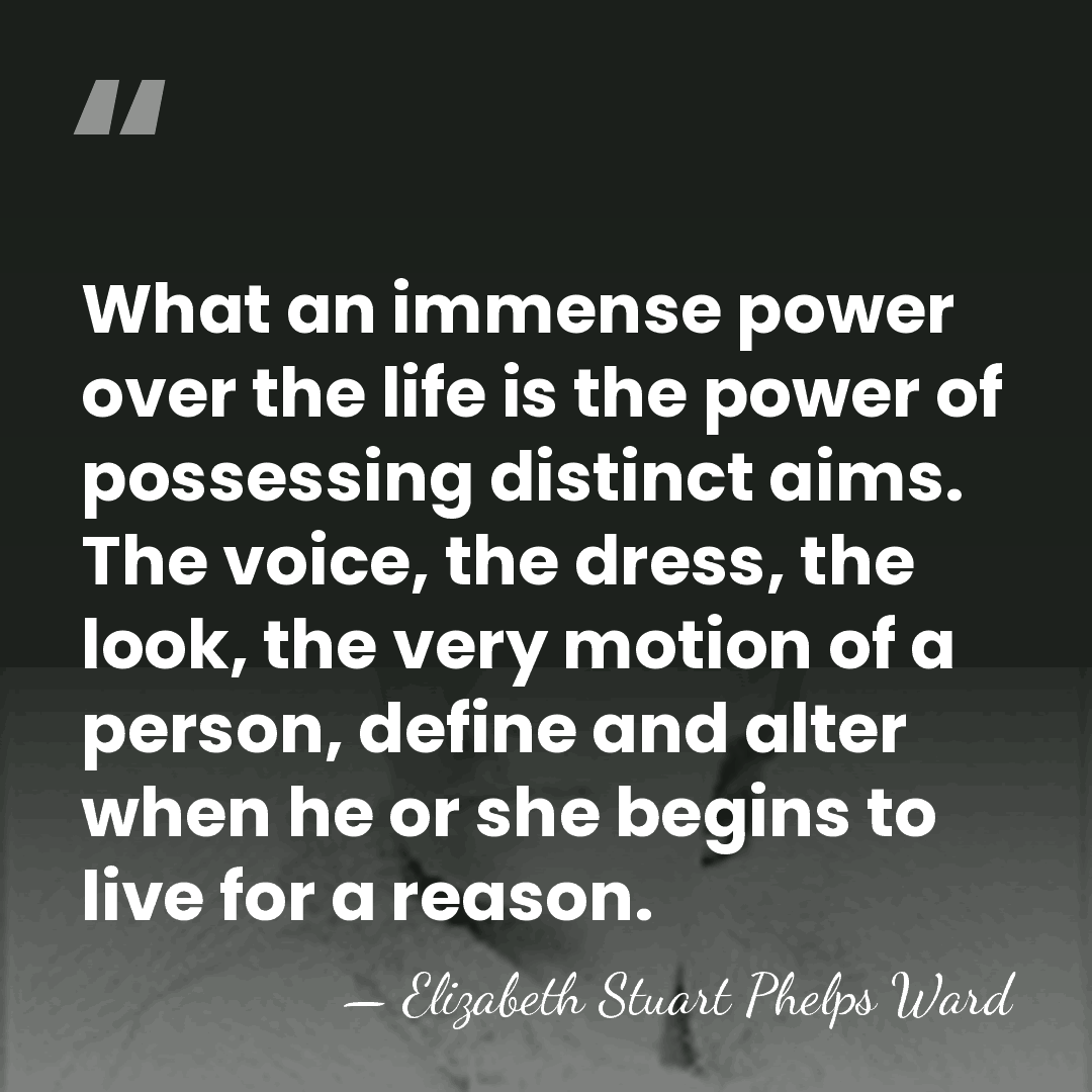What an immense power over the life is the power of possessing&hellip; - Elizabeth Stuart Phelps Ward