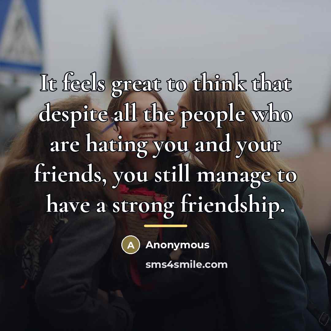 “It feels great to think that despite all the people…” quote by Anonymous