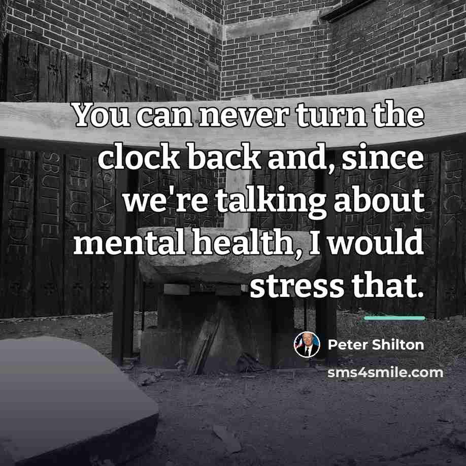 “You can never turn the clock back and, since we're…” quote by Peter Shilton