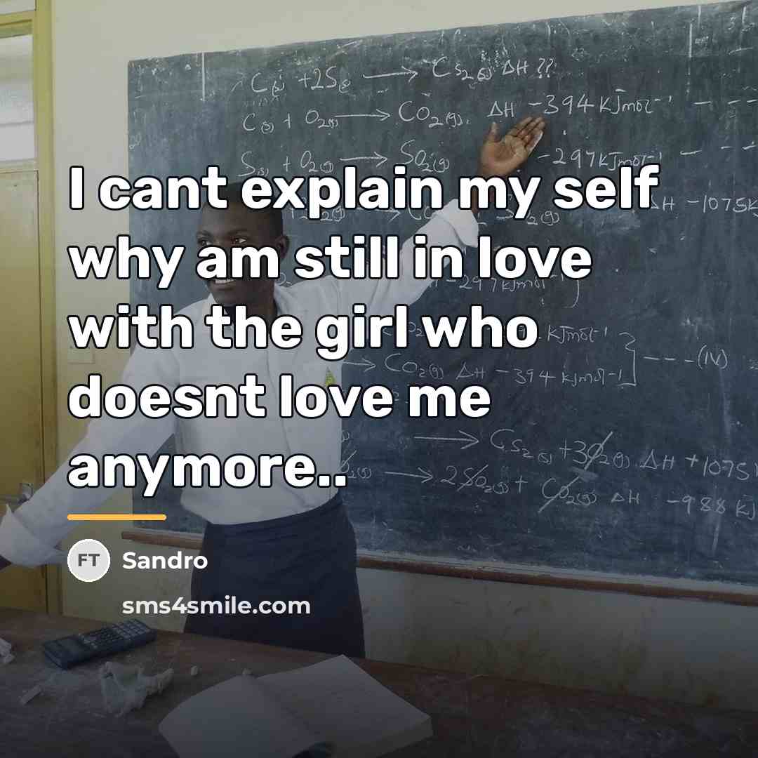“I cant explain my self why am still in love…” quote by Sandro