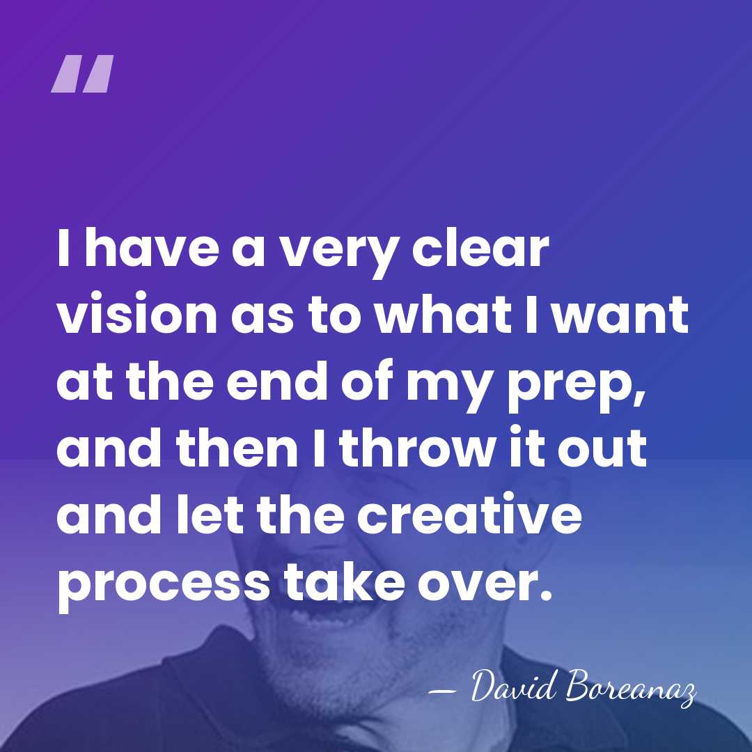 I have a very clear vision as to what I want at&hellip; - David Boreanaz