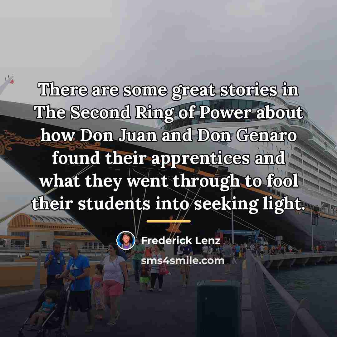 “There are some great stories in The Second Ring of…” quote by Frederick Lenz