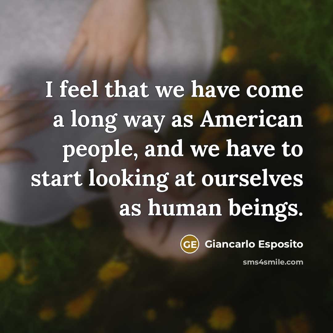 “I feel that we have come a long way as…” quote by Giancarlo Esposito