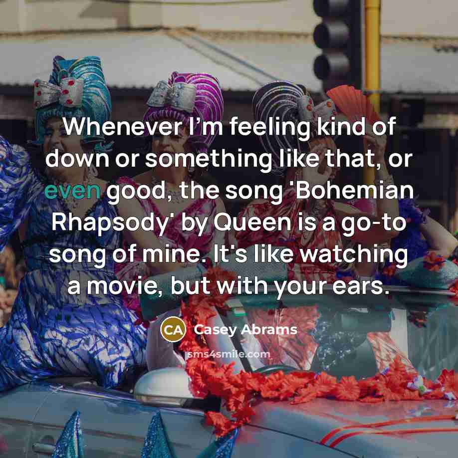 “Whenever I'm feeling kind of down or something like that,…” quote by Casey Abrams