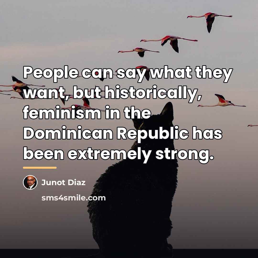 “People can say what they want, but historically, feminism in…” quote by Junot Diaz