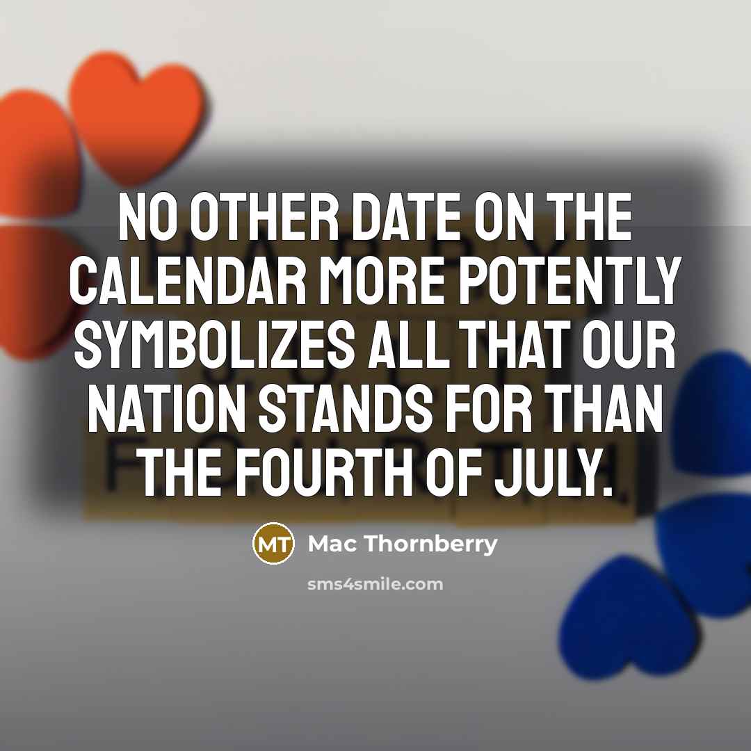 “No other date on the calendar more potently symbolizes all…” quote by Mac Thornberry