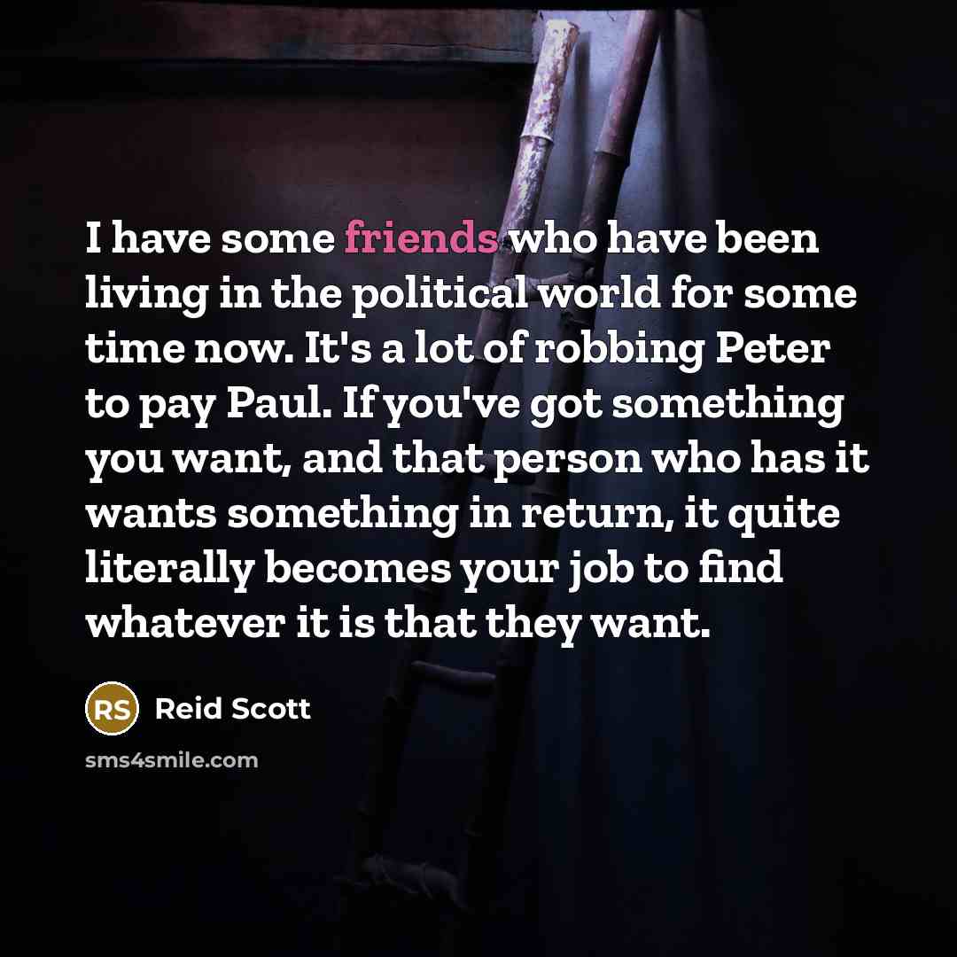 “I have some friends who have been living in the…” quote by Reid Scott