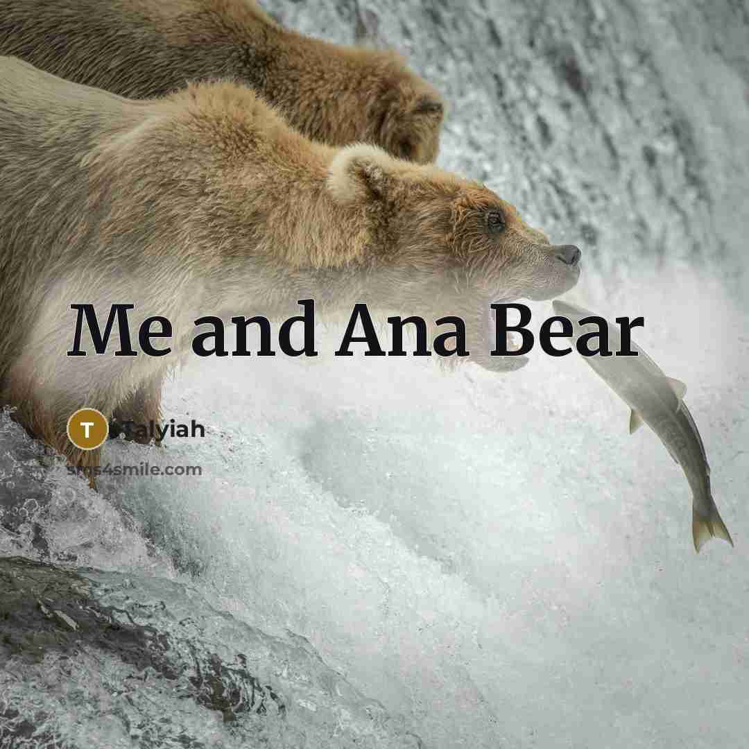 “Me and Ana Bear…” quote by Talyiah