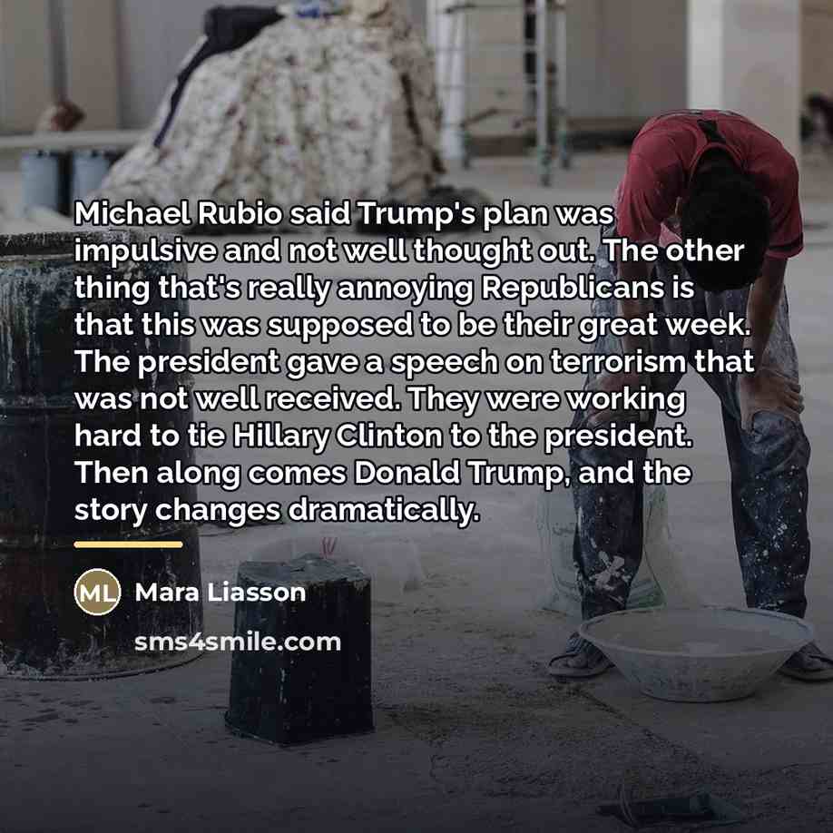 “Michael Rubio said Trump's plan was impulsive and not well…” quote by Mara Liasson