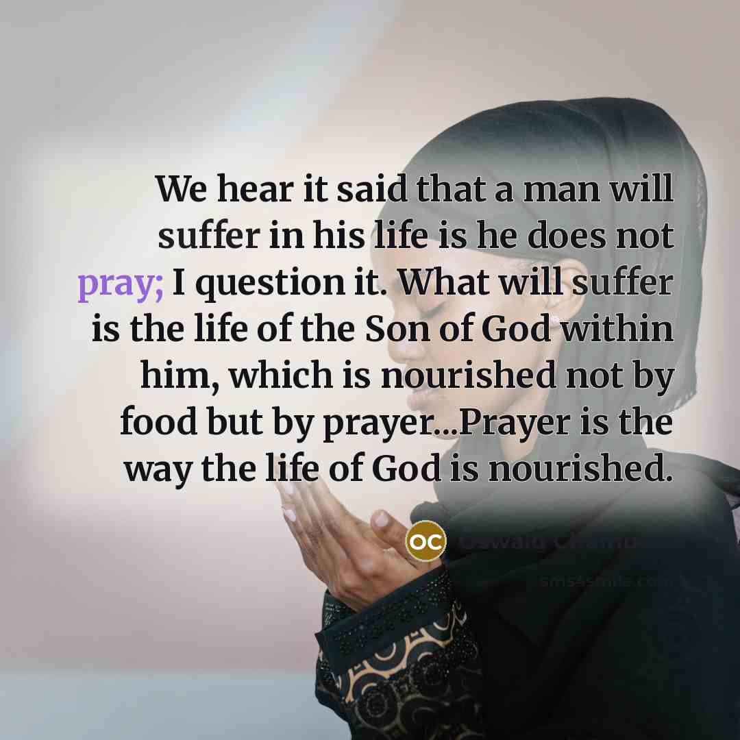 “We hear it said that a man will suffer in…” quote by Oswald Chambers