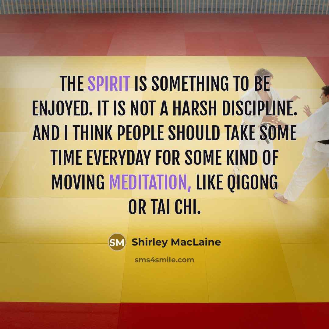 “The spirit is something to be enjoyed. It is not…” quote by Shirley MacLaine