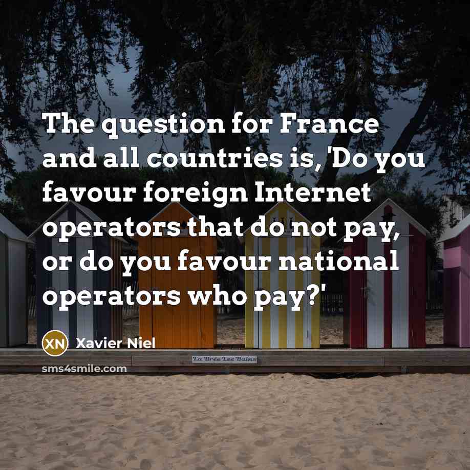 “The question for France and all countries is, 'Do you…” quote by Xavier Niel